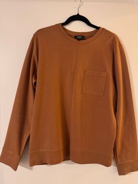 A.P.C. Woman Crewneck long sleeve in Warm Brown